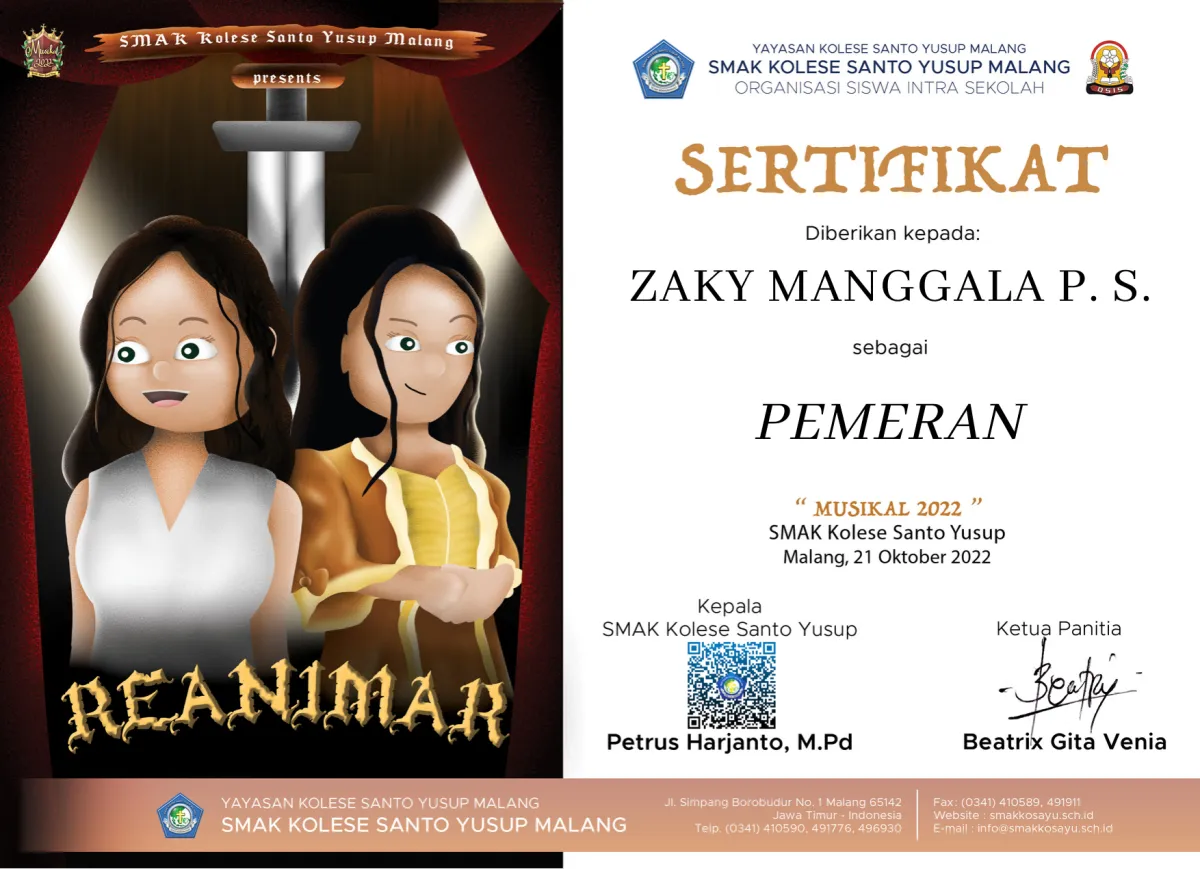 Cast Member in "REANIMAR" Musical Drama