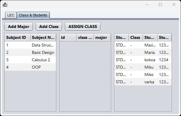 OOP — Academic Management System