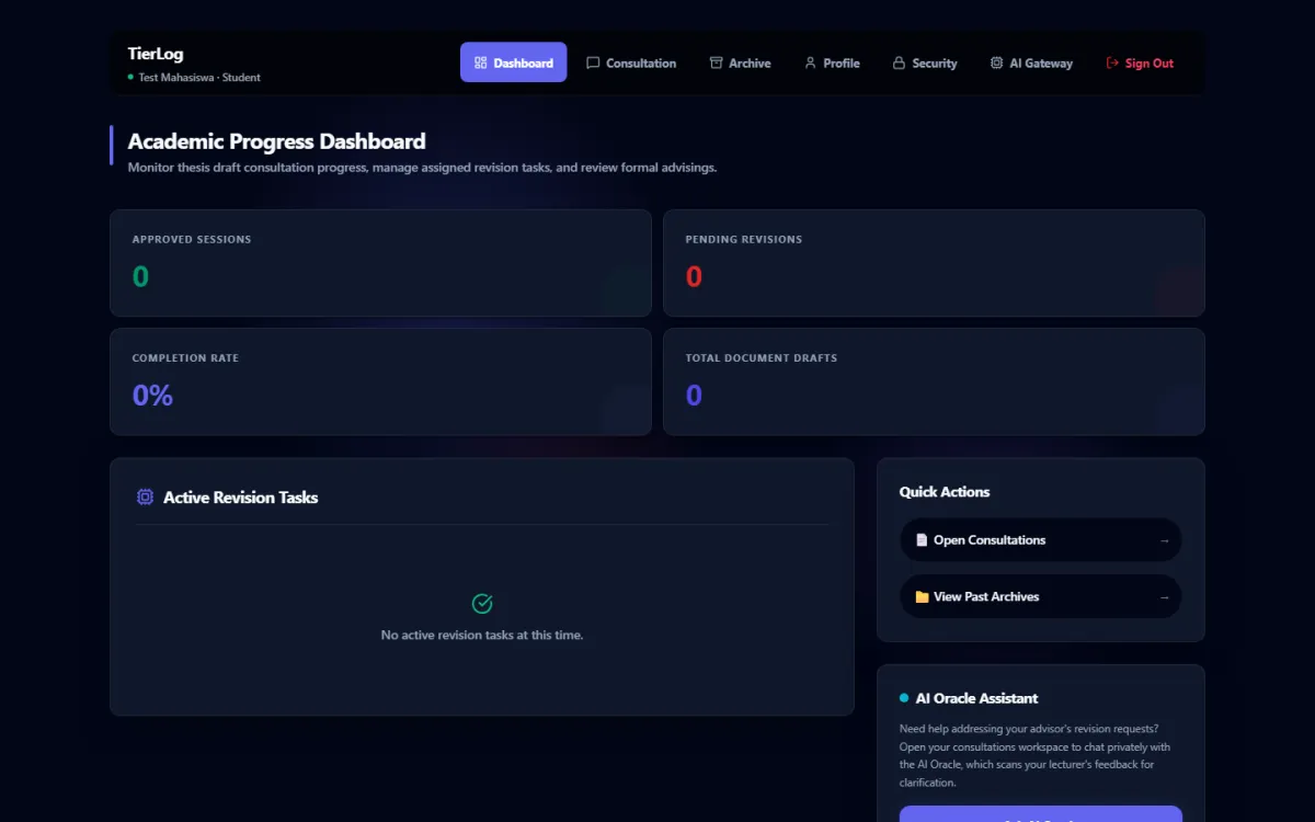 TIERLOG — AI-Powered Thesis Supervision Platform