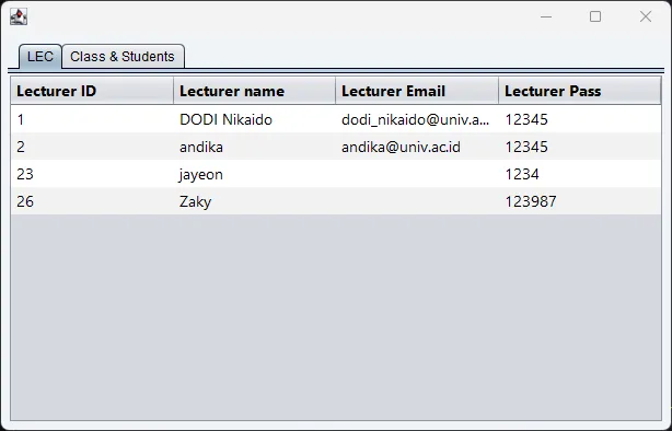 OOP — Academic Management System